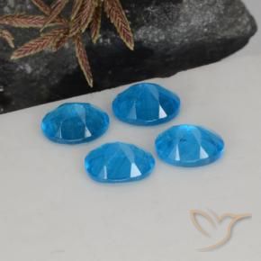 1.45 ct natürliche Intensives Blau Apatit-Edelsteine, Oval, VS-SI