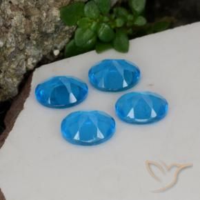 1.50 ct natürliche Tiefes Azur Apatit-Edelsteine, Oval, VS-SI
