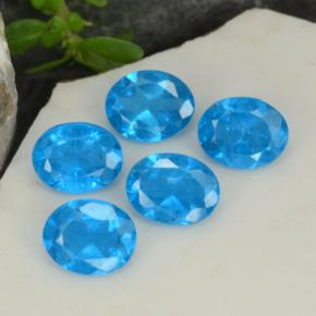 1.66 ct natürliche Intensives Blau Apatit-Edelsteine, Oval Schliff, VS-SI