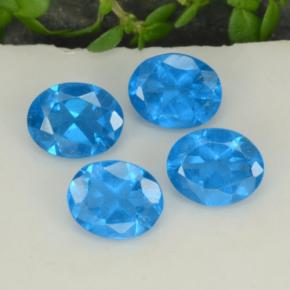 1.44 ct natürliche Intensives Blau Apatit-Edelsteine, Oval Schliff, VS-SI