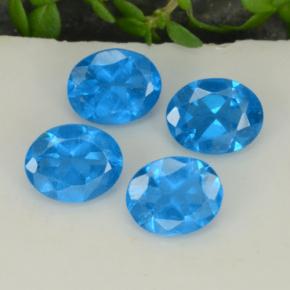 1.44 ct natürliche Intensives Blau Apatit-Edelsteine, Oval Schliff, VS-SI