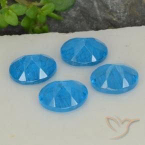 1.52 ct natürliche Intensives Blau Apatit-Edelsteine, Oval, VS-SI