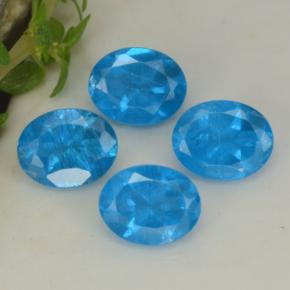 1,60 ct natürliche blauer Apatit-Edelsteine, Oval Schliff, VS-SI