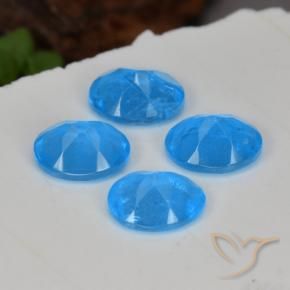 1.41 ct natürliche Intensives Blau Apatit-Edelsteine, Oval, VS-SI