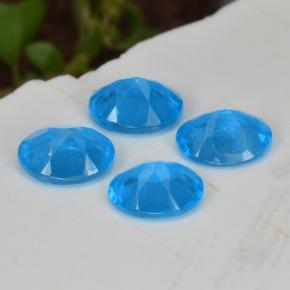1,33 ct natürliche blauer Apatit-Edelsteine, Oval Schliff, VS-SI