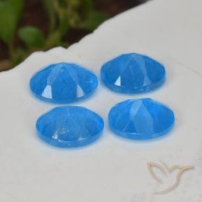 1.43 ct natürliche Intensives Blau Apatit-Edelsteine, Oval, VS-SI