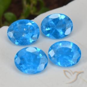 1.49 ct natürliche Intensives Blau Apatit-Edelsteine, Oval, VS-SI
