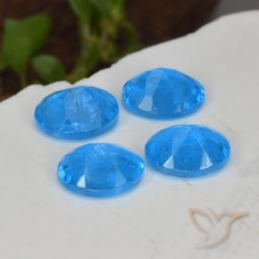 1.49 ct natürliche Intensives Blau Apatit-Edelsteine, Oval, VS-SI