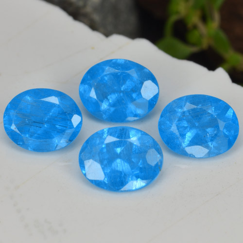 1,40 ct natürliche blauer Apatit-Edelsteine, Oval Schliff, VS-SI