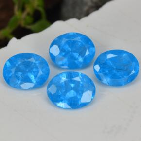 1,40 ct natürliche blauer Apatit-Edelsteine, Oval Schliff, VS-SI