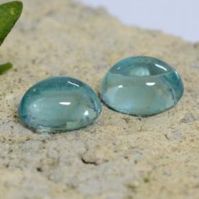 0,84 ct natürliche Baby blau Apatit-Edelsteine, Oval Schliff, Transparent