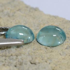 0,84 ct natürliche Baby blau Apatit-Edelsteine, Oval Schliff, Transparent