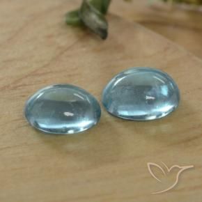 0.80 ct natürliche Blau Apatit-Edelsteine, Oval, Transparent