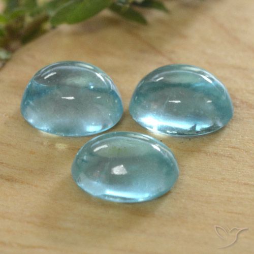 1.37ctw Natürlicher Olympisches Blau Apatit, Oval, Transparent