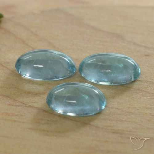 1.25ctw Natürlicher Helles grünliches Blau Apatit, Oval, Transparent
