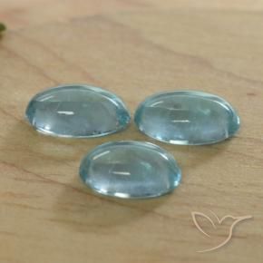 1.25 ct natürliche Helles grünliches Blau Apatit-Edelsteine, Oval, Transparent