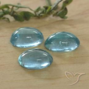 1.43 ct natürliche Helles grünliches Blau Apatit-Edelsteine, Oval, Transparent