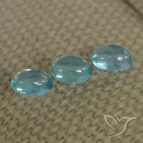 0.92 ct natürliche Wasserblau Apatit-Edelsteine, Oval, Transparent