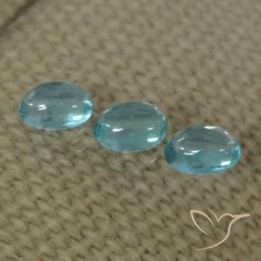 0.92 ct natürliche Wasserblau Apatit-Edelsteine, Oval, Transparent