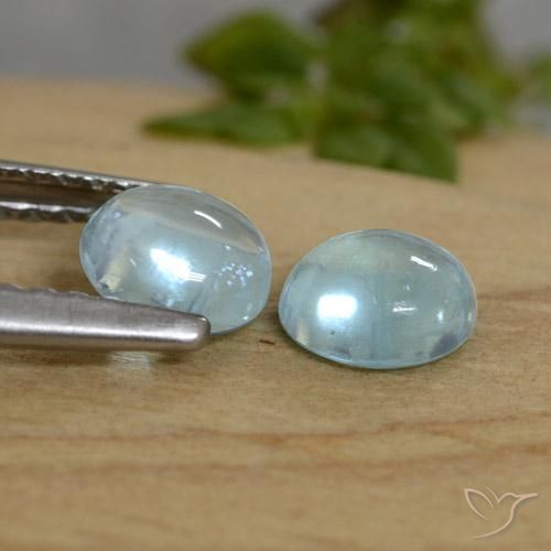 1.07 ct natürliche Hellblau Apatit-Edelsteine, Runden, Transparent
