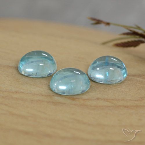 1.33ctw Natürlicher hellblau Apatit, Oval, Transparent