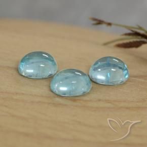 1.33 ct natürliche hellblau Apatit-Edelsteine, Oval, Transparent