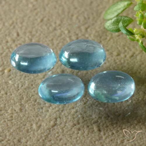 1.32ctw Natürlicher Helles grünliches Blau Apatit, Oval, Transparent