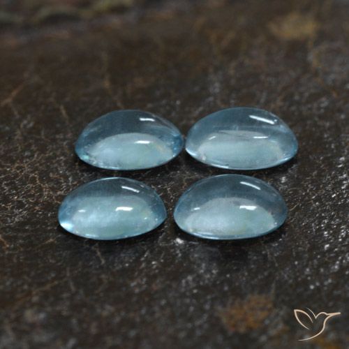 1.10ctw Natürlicher hellblau Apatit, Oval, Transparent