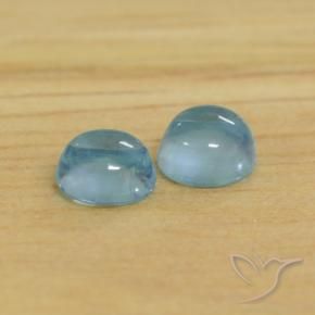 0.81 ct natürliche Baby blau Apatit-Edelsteine, Runden, Transparent