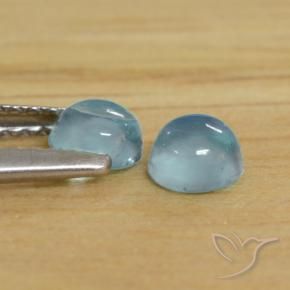 0.81 ct natürliche Baby blau Apatit-Edelsteine, Runden, Transparent
