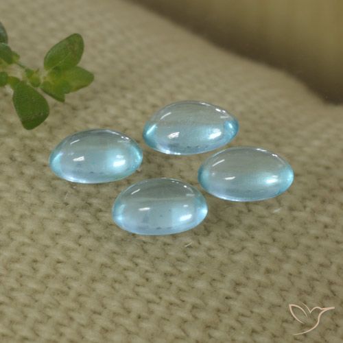 1.22ctw Natürlicher hellblau Apatit, Oval, Transparent