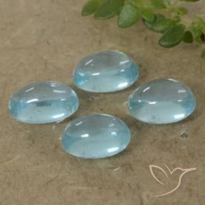 1.37 ct natürliche Hellgrünliches Blau Apatit-Edelsteine, Oval, Transparent