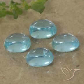 1.59 ct natürliche Hellgrünliches Blau Apatit-Edelsteine, Oval, Transparent