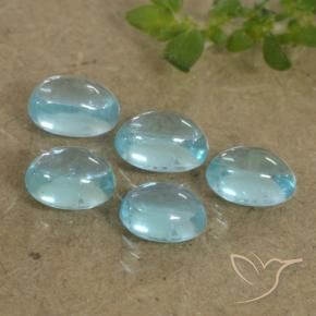 1.54 ct natürliche Blau Apatit-Edelsteine, Oval, Transparent