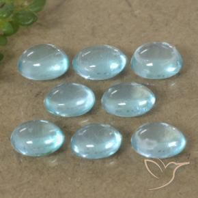 2.08 ct natürliche hellblau Apatit-Edelsteine, Oval, Transparent