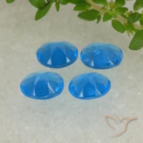 1.34 ct natürliche Intensives Blau Apatit-Edelsteine, Oval, VS-SI