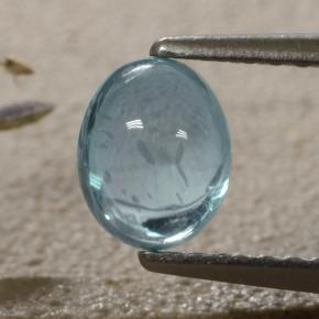 0,94 ctw natürlicher blauer Apatit, Oval Schliff, Transparent