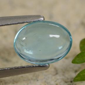 1,07 ctw natürlicher blauer Apatit, Oval Schliff, Transparent