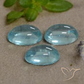 1.50 ct natürliche Baby blau Apatit-Edelsteine, Oval, Transparent