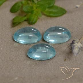 1.50 ct natürliche Baby blau Apatit-Edelsteine, Oval, Transparent