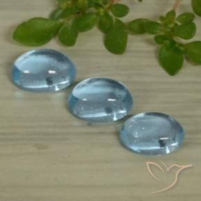 1.54 ct natürliche hellblau Apatit-Edelsteine, Oval, Transparent