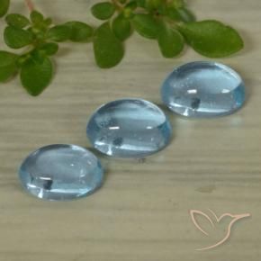 1.54 ct natürliche hellblau Apatit-Edelsteine, Oval, Transparent