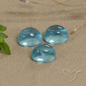 1.78 ct natürliche Mittelblau Apatit-Edelsteine, Oval, Transparent