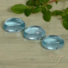 1.53 ct natürliche hellblau Apatit-Edelsteine, Oval, Transparent