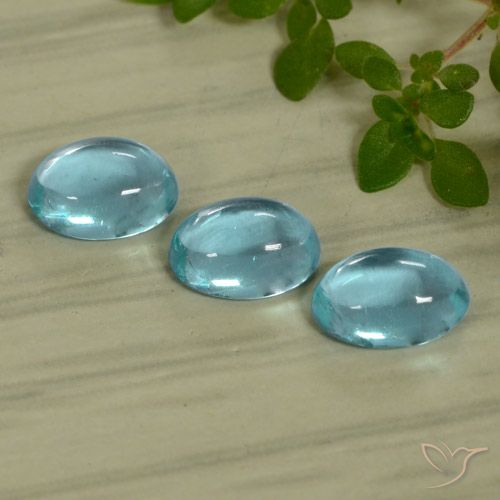 1.49ctw Natürlicher Hellgrünliches Blau Apatit, Oval, Transparent