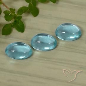 1.49 ct natürliche Hellgrünliches Blau Apatit-Edelsteine, Oval, Transparent