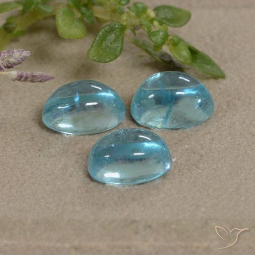 1.79ctw Natürlicher Hellgrünliches Blau Apatit, Oval, Transparent