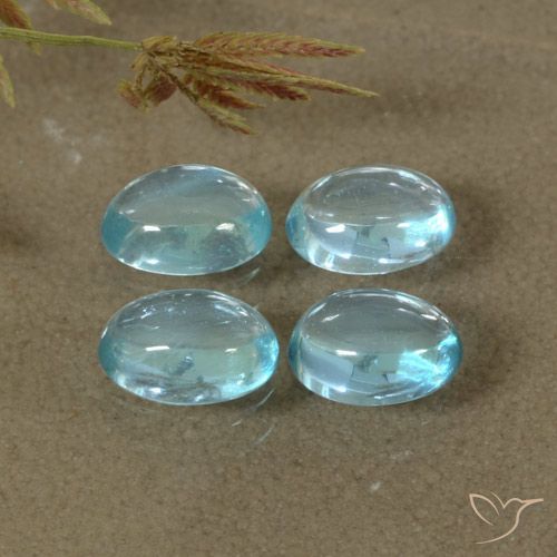 1.91ctw Natürlicher hellblau Apatit, Oval, Transparent