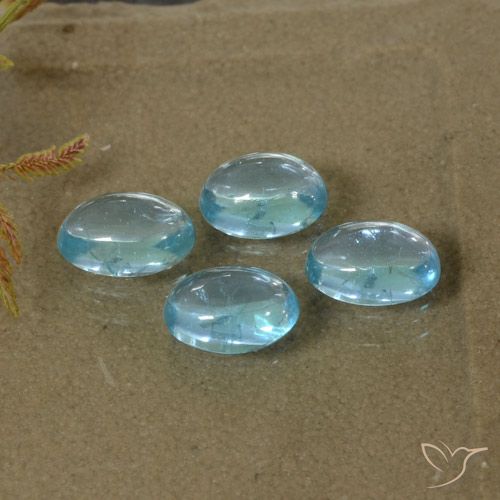 2.02ctw Natürlicher Hellgrünliches Blau Apatit, Oval, Transparent