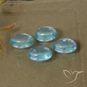 2.02 ct natürliche Hellgrünliches Blau Apatit-Edelsteine, Oval, Transparent